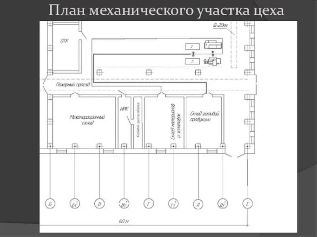 План механического участка цеха