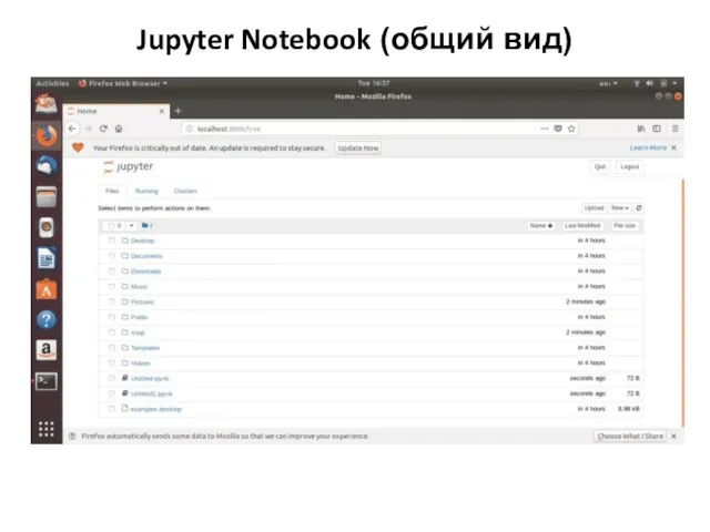 Jupyter Notebook (общий вид)