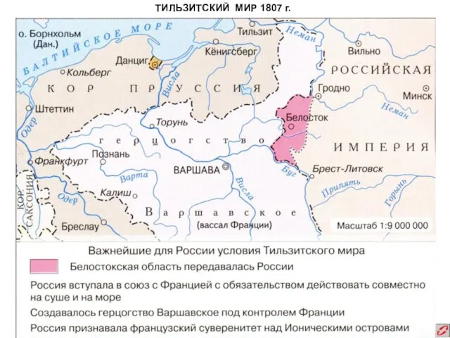 ТИЛЬЗИТСКИЙ МИР 1807 г.