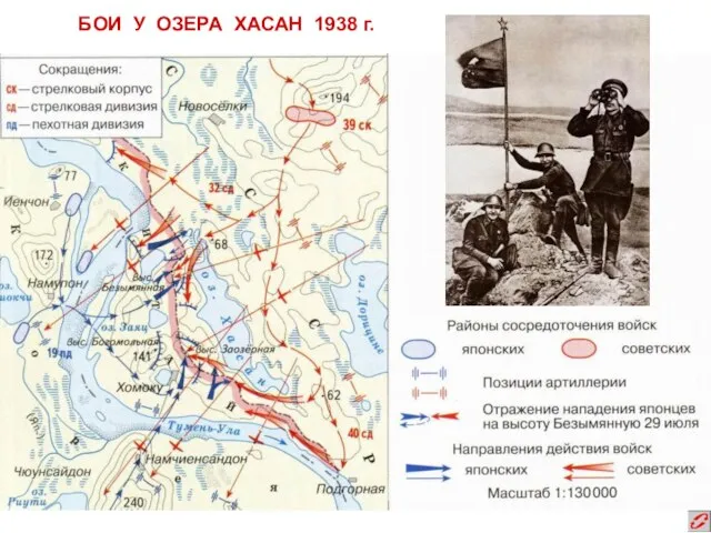 БОИ У ОЗЕРА ХАСАН 1938 г.