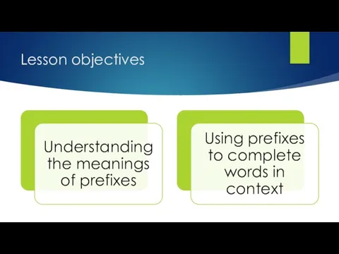 Lesson objectives