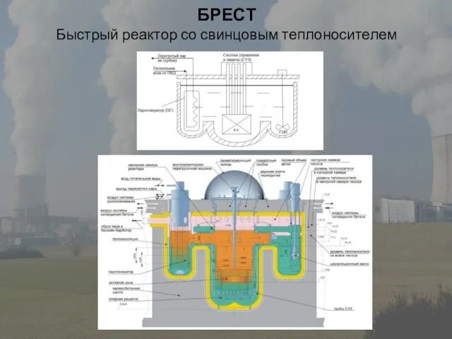 БРЕСТ Быстрый реактор со свинцовым теплоносителем