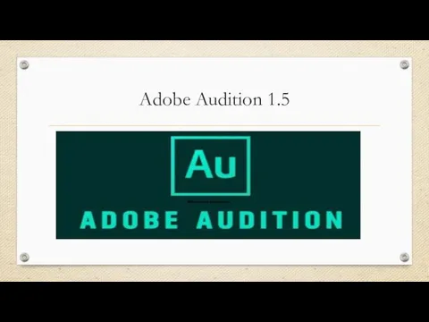 Adobe Audition 1.5