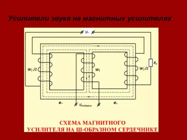 Усилители звука на магнитных усилителях