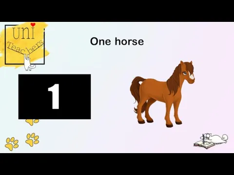 One horse