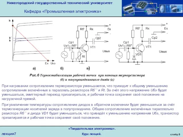 Нижегородский государственный технический университет Кафедра «Промышленная электроника» слайд 6 «Твердотельная электроника». Курс