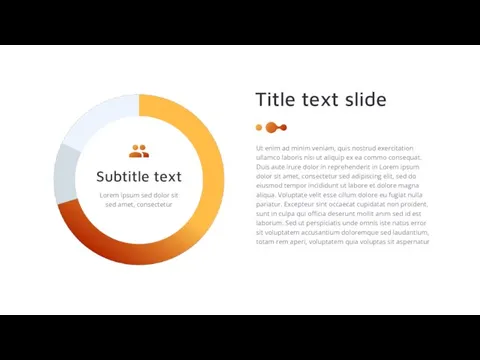 Title text slide Ut enim ad minim veniam, quis nostrud exercitation ullamco