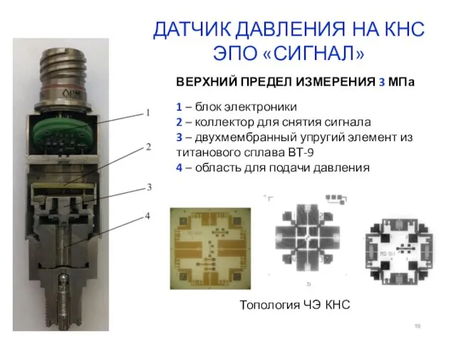 1 – блок электроники 2 – коллектор для снятия сигнала 3 –