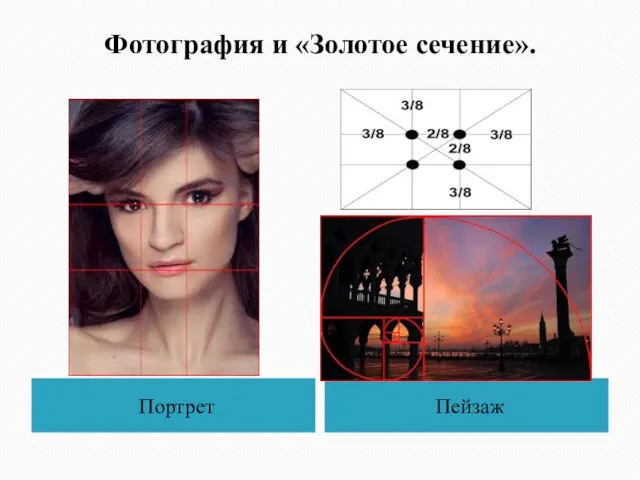 Фотография и «Золотое сечение». Портрет Пейзаж