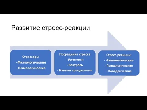 Развитие стресс-реакции