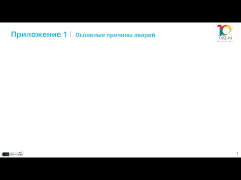 1 Приложение 1 | Основные причины аварий