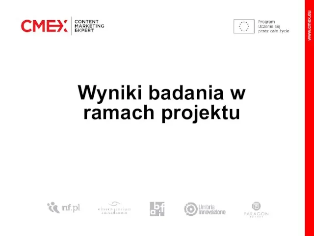 Wyniki badania w ramach projektu