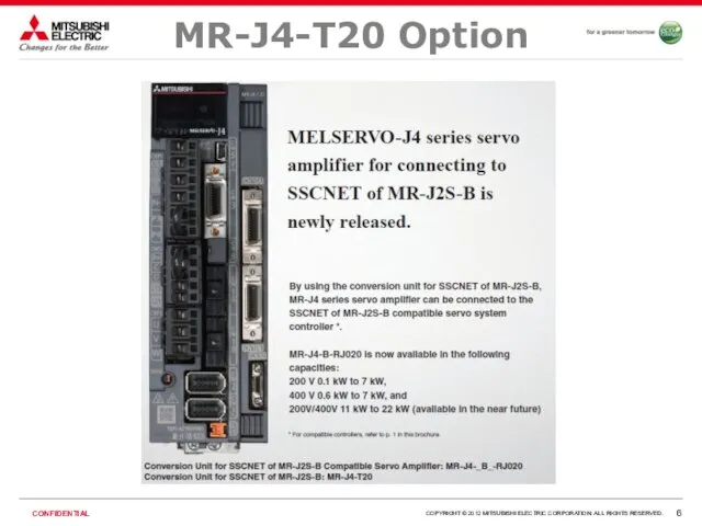 MR-J4-T20 Option