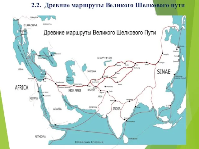 2.2. Древние маршруты Великого Шелкового пути