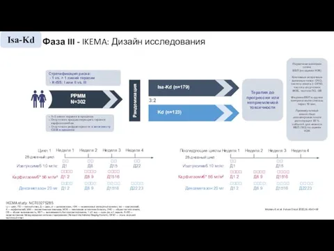 Фаза III - IKEMA: Дизайн исследования . Moreau P, et al. Future