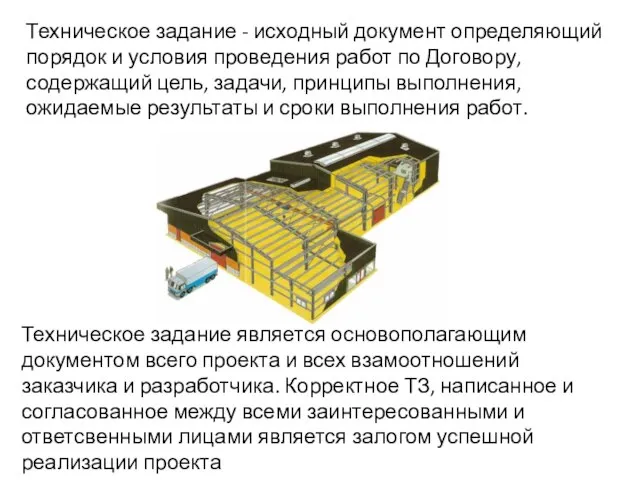 Техническое задание - исходный документ определяющий порядок и условия проведения работ по