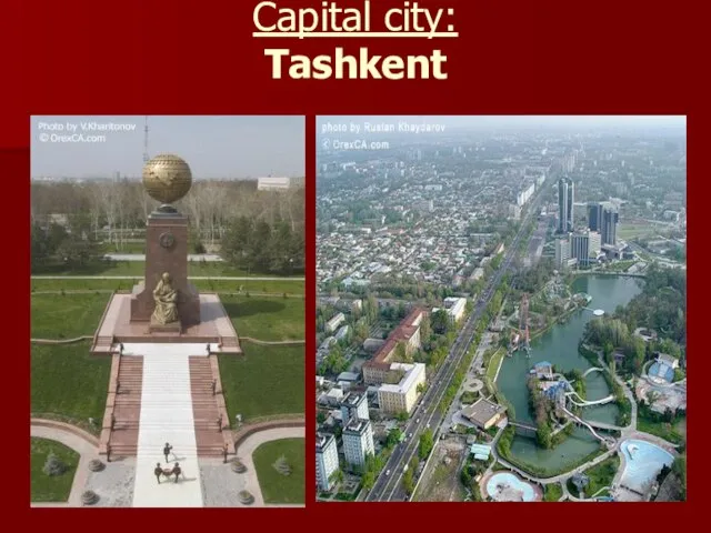 Capital city: Tashkent