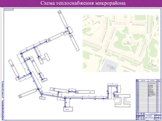 Схема теплоснабжения микрорайона