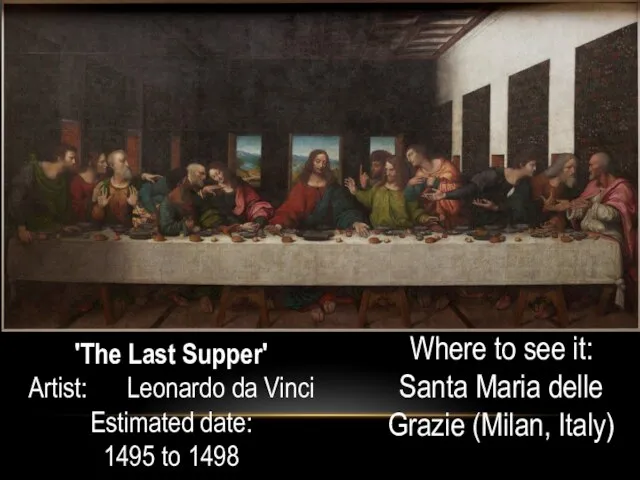 Where to see it: Santa Maria delle Grazie (Milan, Italy) 'The Last