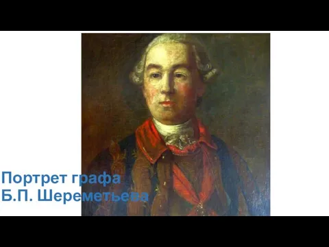 Портрет графа Б.П. Шереметьева