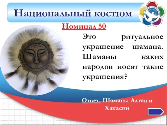 Национальный костюм Это ритуальное украшение шамана. Шаманы каких народов носят такие украшения?