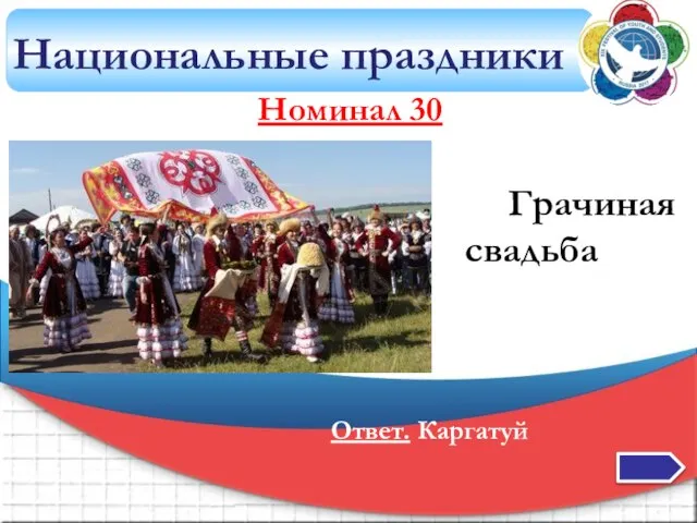 Национальные праздники Номинал 30 Грачиная свадьба Ответ. Каргатуй