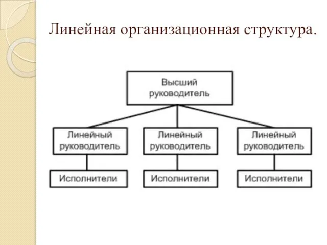 Линейная организационная структура.