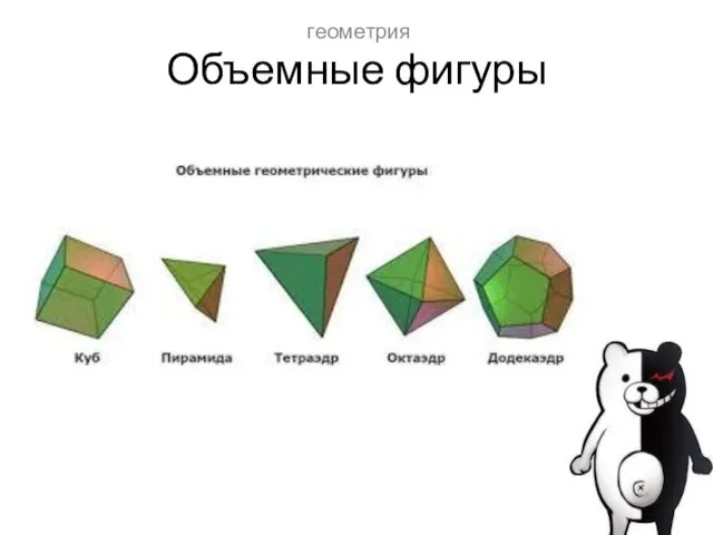 Объемные фигуры геометрия