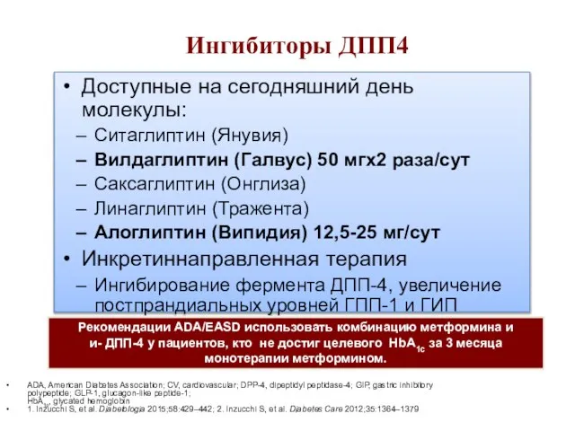 ADA, American Diabetes Association; CV, cardiovascular; DPP-4, dipeptidyl peptidase-4; GIP, gastric inhibitory