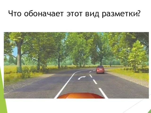 Что обоначает этот вид разметки?