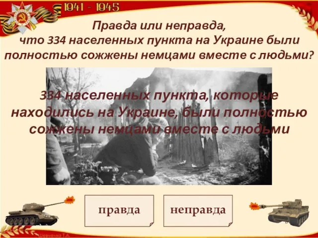 Правда или неправда, что 334 населенных пункта на Украине были полностью сожжены