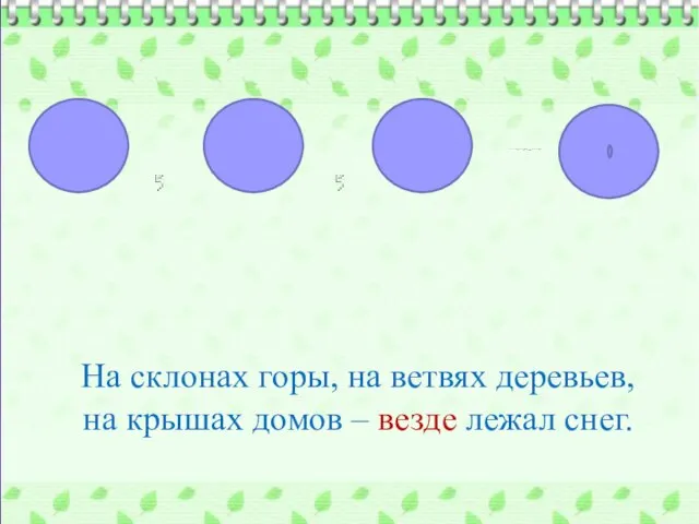 На склонах горы, на ветвях деревьев, на крышах домов – везде лежал снег.