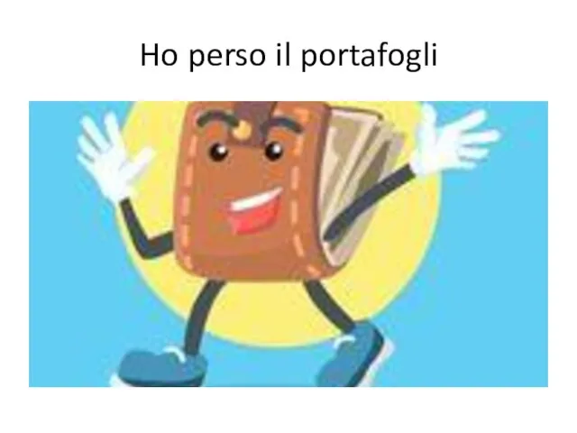 Ho perso il portafogli