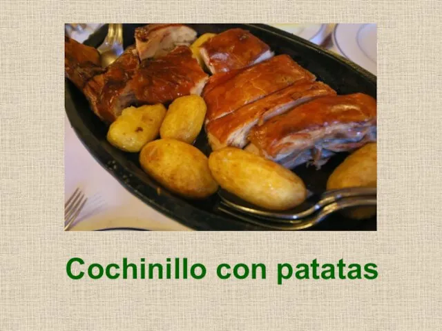 Cochinillo con patatas