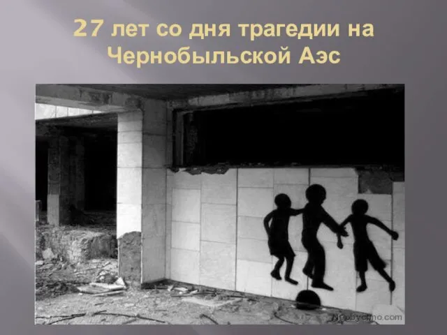 27 лет со дня трагедии на Чернобыльской Аэс