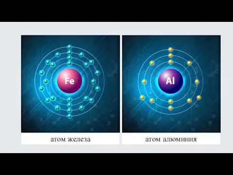 атом железа атом алюминия