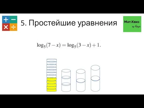 5. Простейшие уравнения