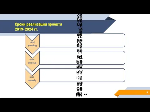 Сроки реализации проекта 2019-2024 гг.