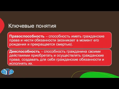 Ключевые понятия