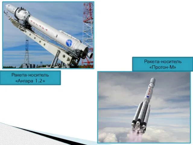 Ракета-носитель «Протон-М» Ракета-носитель «Ангара 1.2»