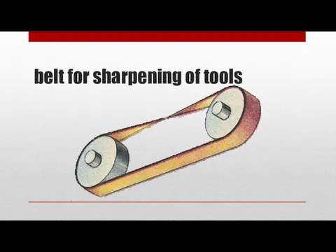 belt for sharpening of tools