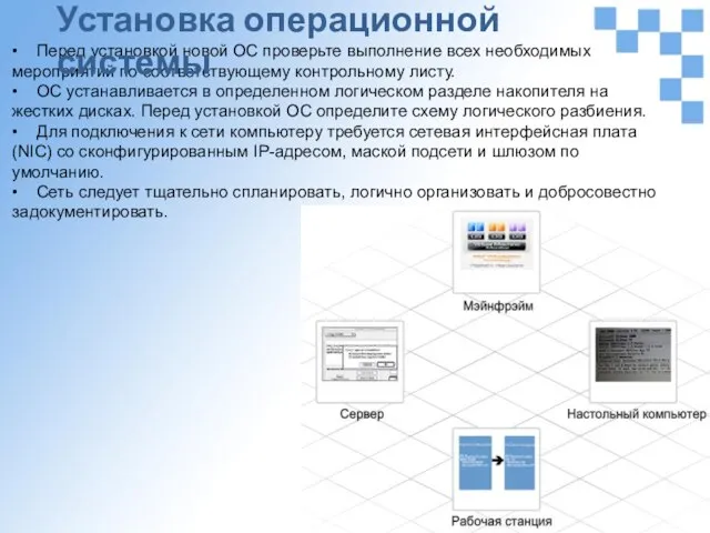 • Перед установкой новой ОС проверьте выполнение всех необходимых мероприятий по соответствующему