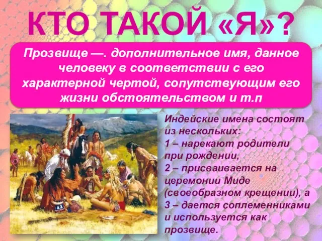 КТО ТАКОЙ «Я»? Древние люди верили, что, зная чьё-либо настоящее имя, можно