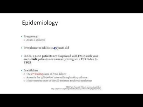 Epidemiology