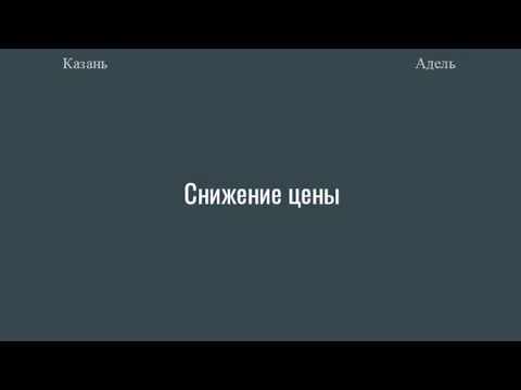 Снижение цены Адель Казань