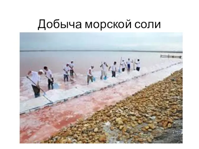 Добыча морской соли