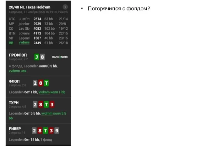 Погорячился с фолдом?