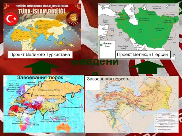 Введение Завоевания персов Проект Великого Туркистана Проект Великой Персии