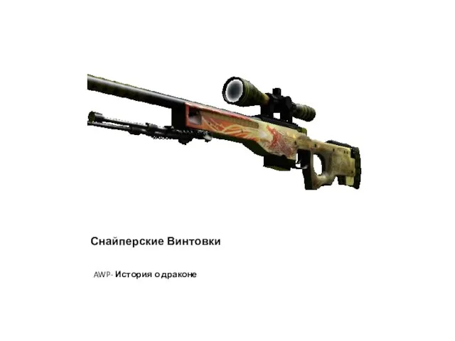 Снайперские Винтовки AWP- История о драконе