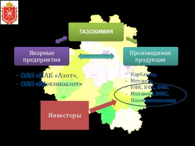 Основные точки роста химической промышленности Тульской области ОАО «НАК «Азот», ОАО «Щекиноазот»